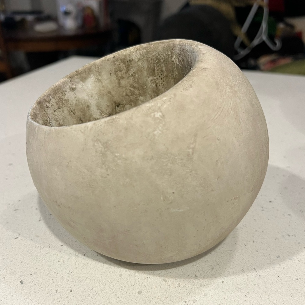 Concrete Slanted Planter